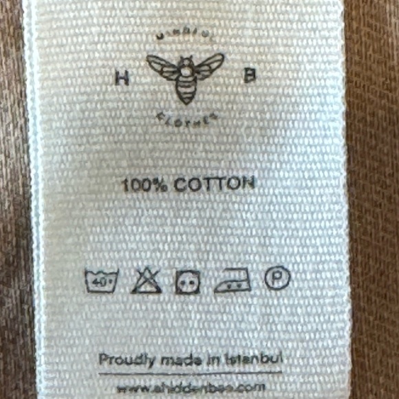 The Hidden Bee Puff Sleeve Cotton Tan Maxi Open Trench Coat Size M - Picture 10 of 13